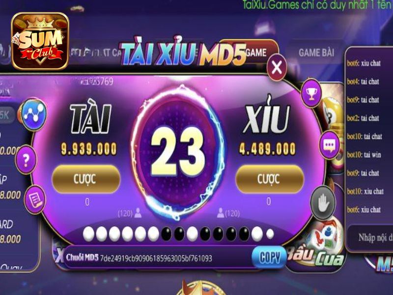 Khái niệm tài xỉu MD5